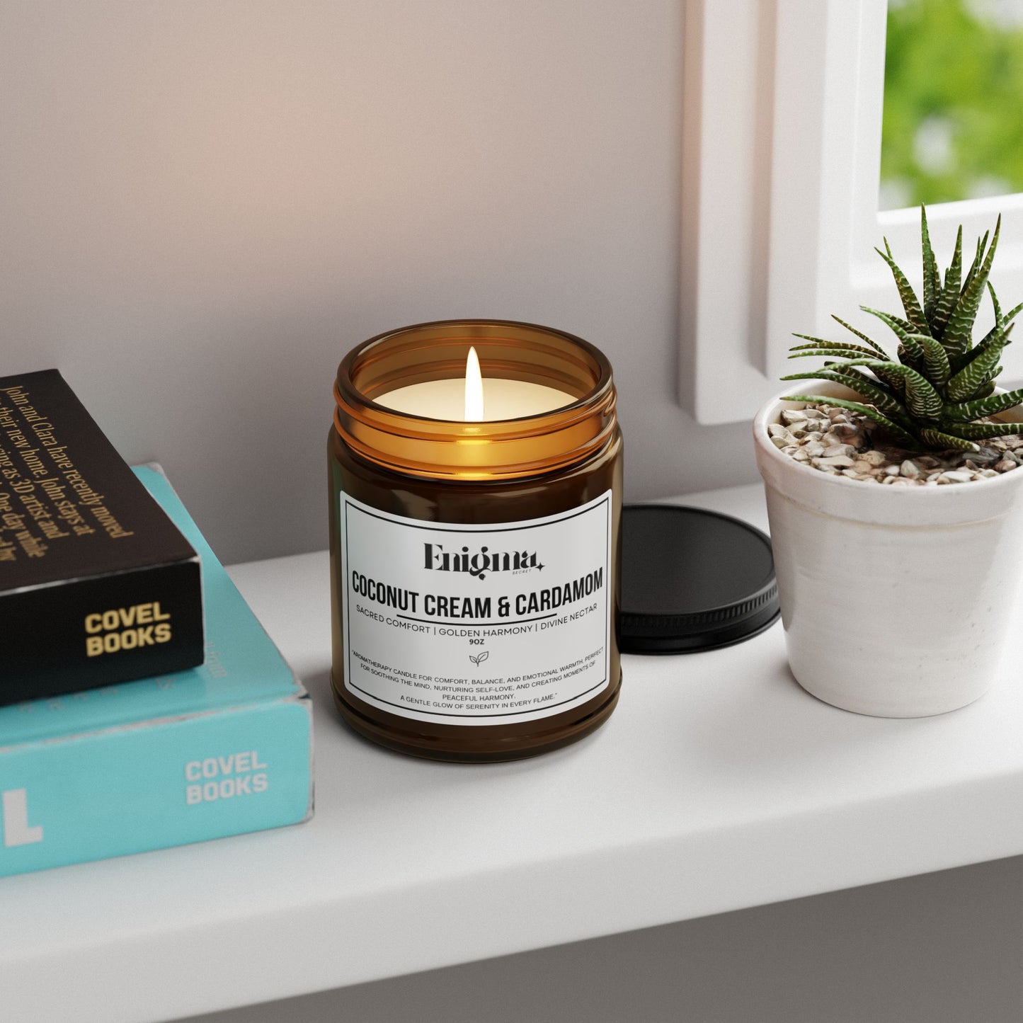 Coconut Cream & Cardamom - Sacred Candle - Enigma Secret