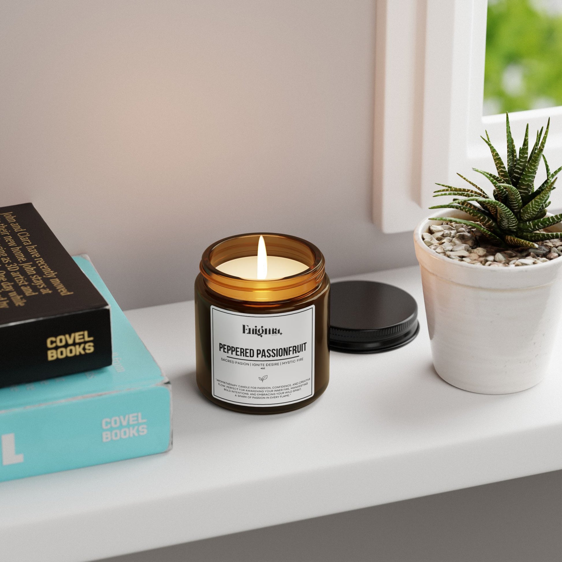 Peppered Passionfruit -  Sacred Candle - Enigma Secret
